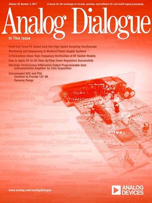 cover image of Analog Dialogue, Volume 45, Number 4